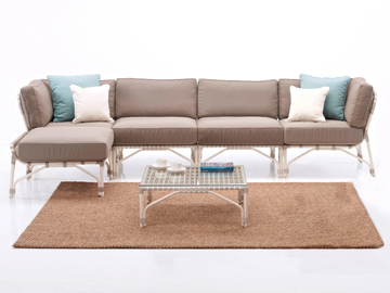 LUCY - Modular 3 seater wicker garden sofa by Vincent Sheppard - view 2